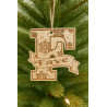 Personalized Wooden Letter Ornament | Custom Name Christmas Ornament – Made in Mississippi