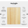 Santa Claus Charcuterie Board | Laser Engraved Christmas Eve Milk & Cookies Tray | Rubber Wood Cutting Board Gift