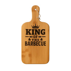 King of the Barbecue Cutting Board | Engraved Bamboo Gift for Grill Master