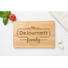 Personalized Rubber Wood Cutting Board | Custom Family Name Gift