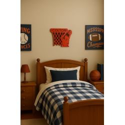 Personalized Basketball Wall Sign – Custom Laser Cut Layered Name Decor